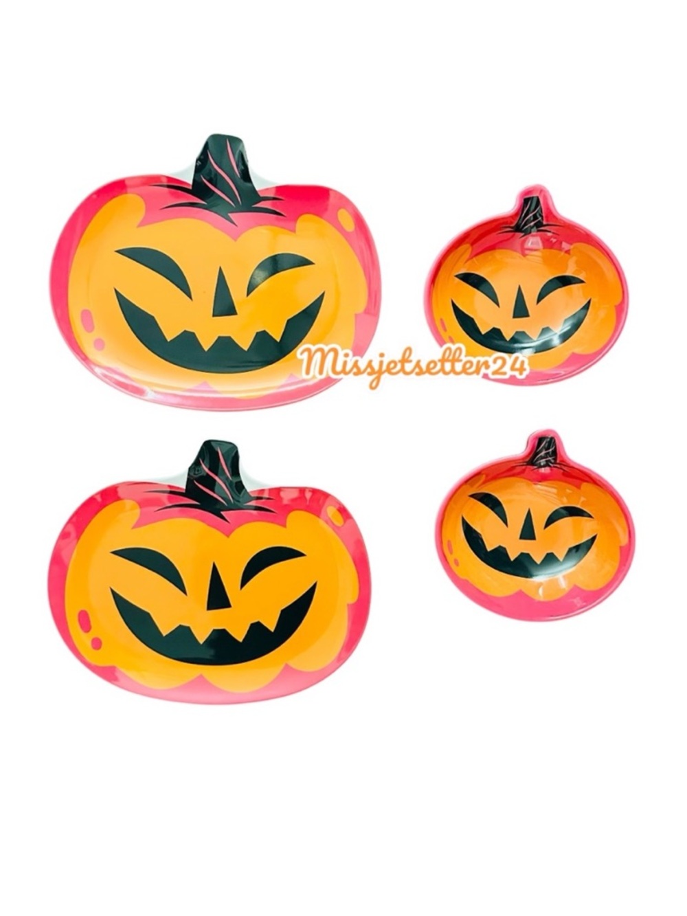 NWT Target Hyde & Eek 2 Plates & 2 Bowls Bundle Jack-o’-lantern Halloween 2024